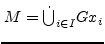 $ M=\dot{\bigcup}_{i\in I}Gx_{i}$
