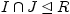 $ I\cap J \unlhd R$