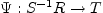 $ \Psi:S^{-1}R\rightarrow T$