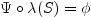 $ \Psi \circ
\lambda(S)=\phi$