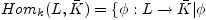 $ Hom_{k}(L,\bar{K})=\{\phi:L\rightarrow\bar{K}\vert\phi$